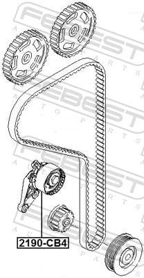 Tensor de correia de distribuição FEBEST ref. 2190-CB4