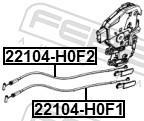 Cabo de bloqueio de porta FEBEST ref. 22104-H0F2