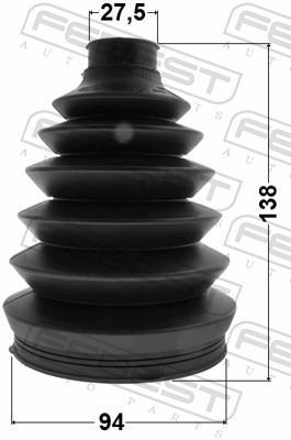 Joint-soufflet, arbre de commande FEBEST ref. 2217P-MAGEN
