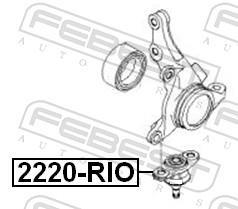 Rotule de suspension (Rotule de pivot) FEBEST 2220-RIO