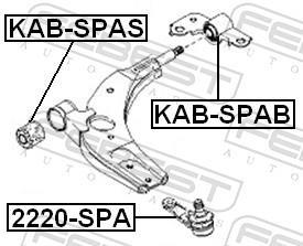 Rotule de suspension (Rotule de pivot) FEBEST ref. 2220-SPA