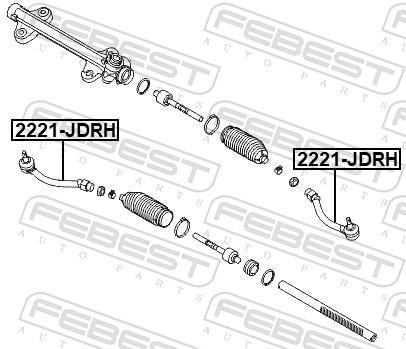 Rotule de direction FEBEST ref. 2221-JDLH