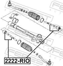 Tirante da direção FEBEST ref. 2222-RIO