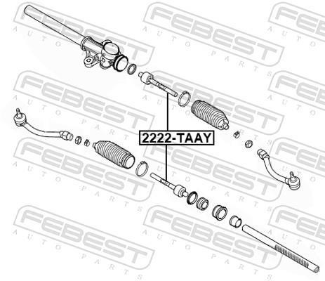 Tirante da direção FEBEST ref. 2222-TAAY