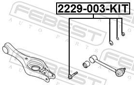 Vis de correction du carrossage FEBEST ref. 2229-003-KIT
