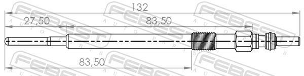 Bougie de préchauffage FEBEST ref. 22642-001