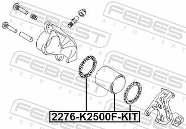 Kit de réparation d'étrier de frein FEBEST ref. 2276-K2500F-KIT