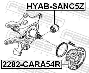 Moyeu de roue (Roulement de roue) FEBEST 2282-CARA54R