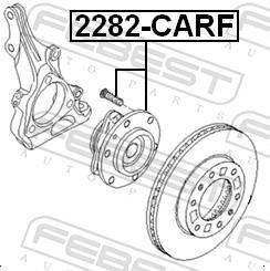 Cubo de roda FEBEST ref. 2282-CARF