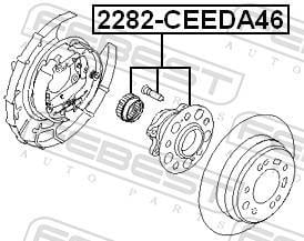 Cubo de roda FEBEST ref. 2282-CEEDA46