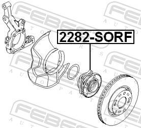 Cubo de roda FEBEST ref. 2282-SORF