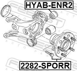 Moyeu de roue (Roulement de roue) FEBEST ref. 2282-SPORR