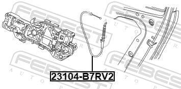 Cabo de bloqueio de porta FEBEST ref. 23104-B7RV2