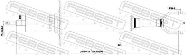 Amortisseurs FEBEST ref. 23110-001F