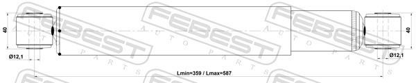 Amortisseurs FEBEST ref. 23110-007R