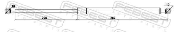 Amortecedor do capô do motor FEBEST ref. 23117-001