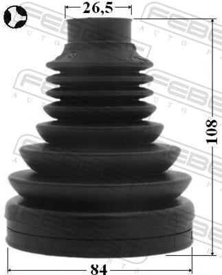 Joint-soufflet, arbre de commande FEBEST ref. 2315-TATT