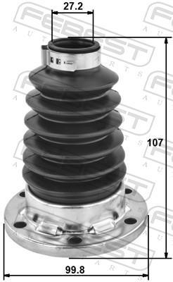 Soufflet de cardan FEBEST ref. 2315P-PAS4WD