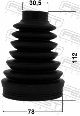 Fuelle, árbol de transmisión FEBEST ref. 2315P-T5