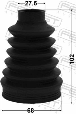 Joint-soufflet, arbre de commande FEBEST ref. 2315P-TMT