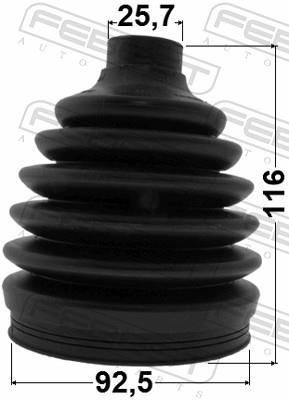 Articulação, veio de transmissão FEBEST ref. 2317-EOS