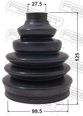 Fuelle, árbol de transmisión FEBEST ref. 2317P-T5
