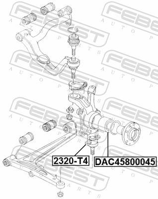 Rotule de suspension (Rotule de pivot) FEBEST 2320-T4