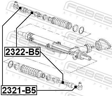 Rótula barra de dirección FEBEST ref. 2321-B5
