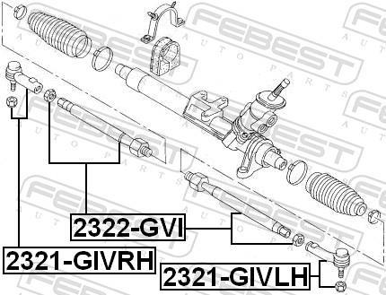 Rotule de direction FEBEST ref. 2321-GIVLH