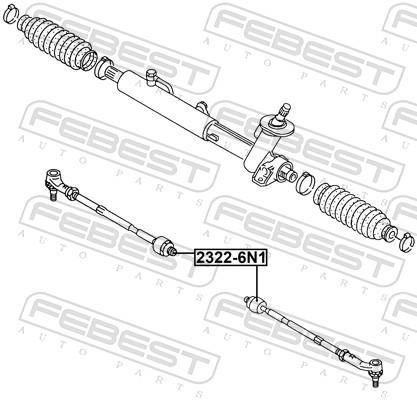 Tirante da direção FEBEST ref. 2322-6N1