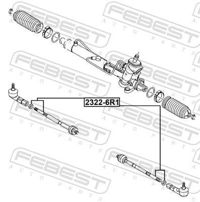 Tirante da direção FEBEST ref. 2322-6R1