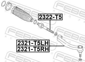 Tirante da direção FEBEST ref. 2322-T5