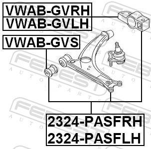 Triângulo, braço de suspensão FEBEST ref. 2324-PASFLH