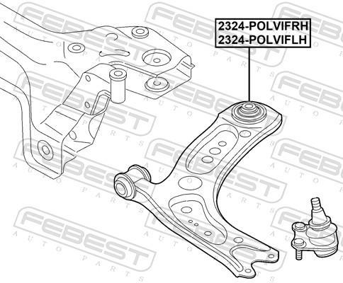 Triangle de suspension FEBEST ref. 2324-POLVIFLH