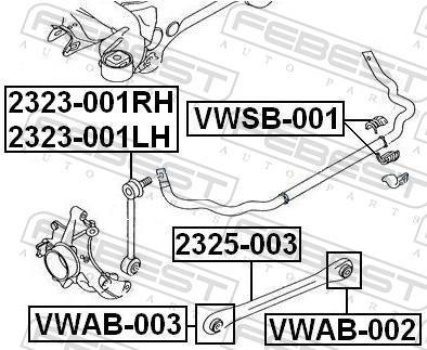 Triangle de suspension FEBEST ref. 2325-003