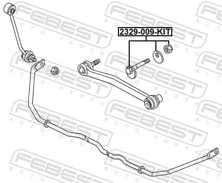 Vis de correction du carrossage FEBEST ref. 2329-009-KIT