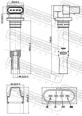 Vela de ignição FEBEST ref. 23640-002
