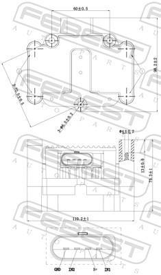 Unité de bobine d'allumage FEBEST ref. 23640-007