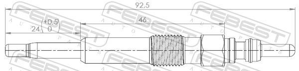 Bougie de préchauffage FEBEST ref. 23642-001