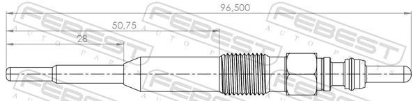 Bougie de préchauffage FEBEST ref. 23642-007