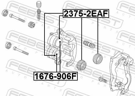 Kit de réparation d'étrier de frein FEBEST ref. 2375-2EAF