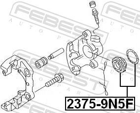 Kit de réparation d'étrier de frein FEBEST ref. 2375-9N5F