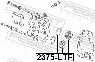 Kit de réparation d'étrier de frein FEBEST ref. 2375-LTF