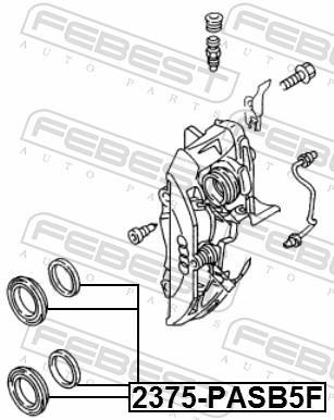 Kit de réparation d'étrier de frein FEBEST ref. 2375-PASB5F