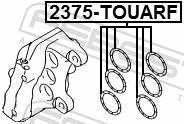 Kit de réparation d'étrier de frein FEBEST ref. 2375-TOUARF