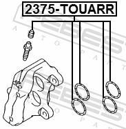 Kit de réparation d'étrier de frein FEBEST ref. 2375-TOUARR