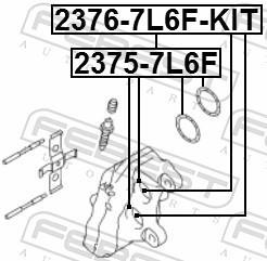 Pinça de travão FEBEST ref. 2376-7L6F-KIT