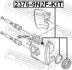 Pinça de travão FEBEST ref. 2376-9N2F-KIT