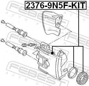 Piston, étrier de frein FEBEST ref. 2376-9N5F-KIT