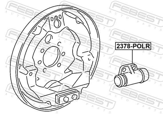 Cylindre de roue FEBEST ref. 2378-POLR